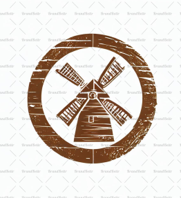 Rustikale Windmühle